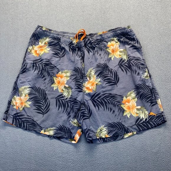 Tommy Bahama Mens Hawaiian Floral Print Swim Shorts Trunks Suit,Size XXL - Picture 1 of 7